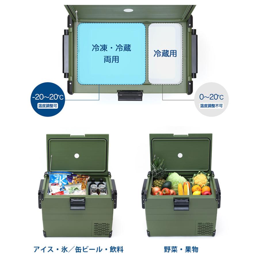 RELICIA 車載冷凍冷蔵庫 RLCーCF40 コンプレッサー式 40L 小型 アウトドア ポータブル /海外×の画像