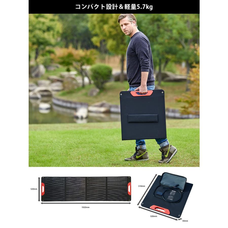 SUNGA ポータブルソーラーパネル 150W セット 防災 ポータブル電源