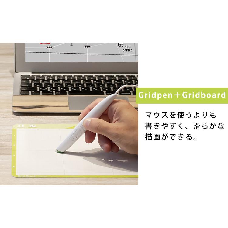 Gridwork Gridpen＋Gridboard セット 充電不要 アプリ不要 ペン型マウス PC 手書き可能（ITM）｜flaner-y｜08