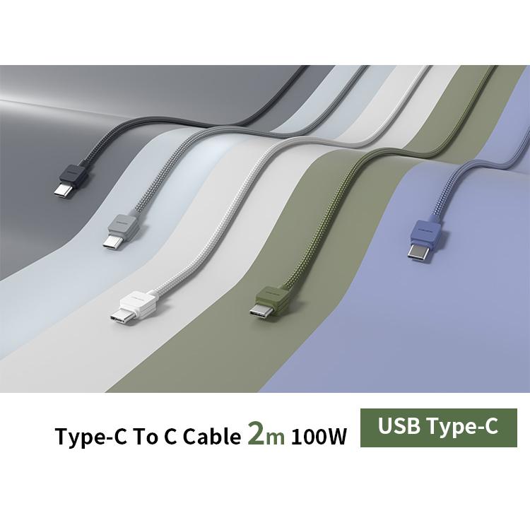 ケーブル（TypeーC To C Cable 2m 100W）＋PD充電器（suqare 65W 2C）セット モバイル充電器 ACアダプタ typeC DIGIFORCE デジフォース（DGF）｜flaner-y｜10