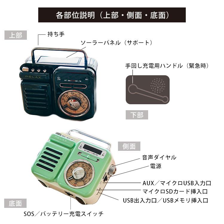 正規販売店 1台7役 RELAX Multi Retro Radio リラックス マルチレトロラジオ/海外×/一部予約（NY）｜flaner-y｜07