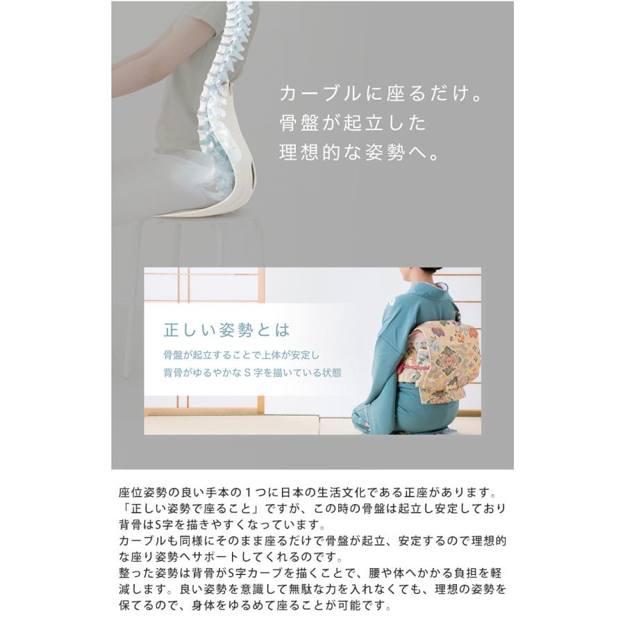 カーブルチェア グランド｜正規販売店 大きめ 姿勢矯正 椅子 骨盤