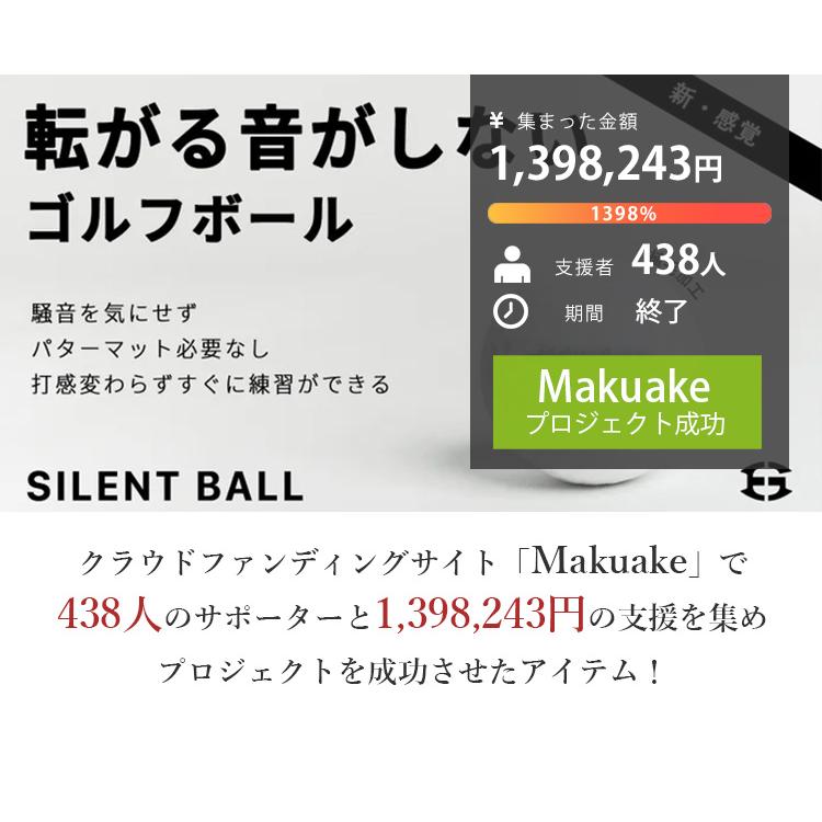 正規販売店 転がる音がしないゴルフボール EDISONGOLF Silent Ball