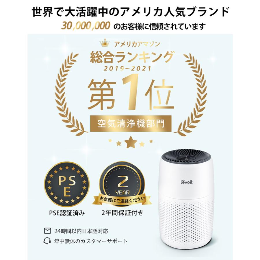Levoit (レボイト) 空気清浄機 Core Mini WH Gray (〜12畳 Levoit (レボイト) 空気清浄機 Core Mini WH Gray (〜12畳