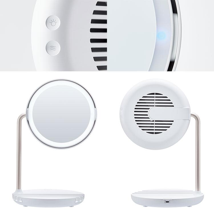 FESTINO 充電式 LED ファンミラー Charging LED Fan Mirror フェスティノ /海外×の画像