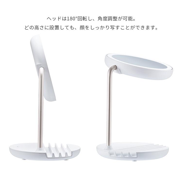 FESTINO 充電式 LED ファンミラー Charging LED Fan Mirror フェスティノ /海外×の画像