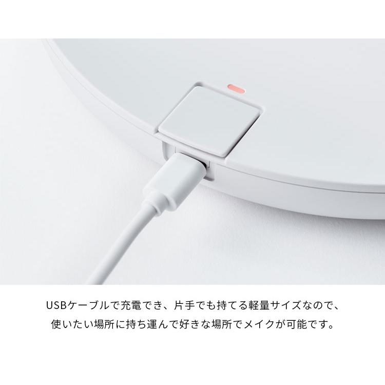 FESTINO 充電式 LED ファンミラー Charging LED Fan Mirror フェスティノ /海外×の画像