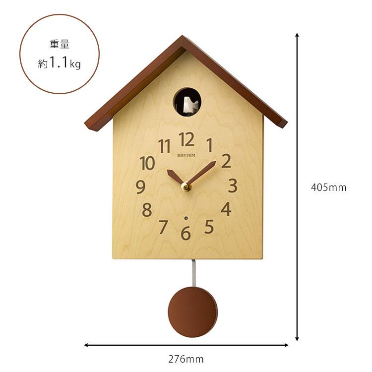 カッコーメルビルR 鳩時計　日本製 掛け時計 鳩時計 カッコー時計 カッコーメルビル （ 壁掛け時計 振り子