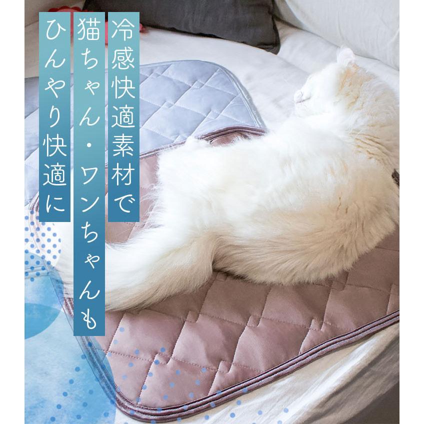 Jullyadams ペット犬猫用 消臭除湿機能付き強冷感マット Lサイズ（70×55cm） 17YL200Z55 ひんやり 冷感 敷きパッド/メルクロス（Mercros）｜flaner-y｜05