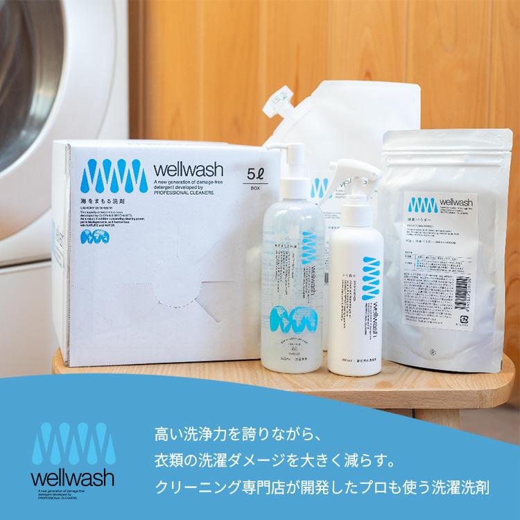 柔軟剤いらず 海をまもる洗剤 洗濯用 5L ボックス 無香｜wellwash 大