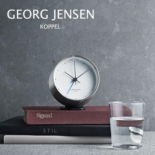 【美品】  ジョージジェンセン　置時計 直径10cm Georg Jensen（ジョージ ジェンセン） GEORG JENSEN KOPPEL HK