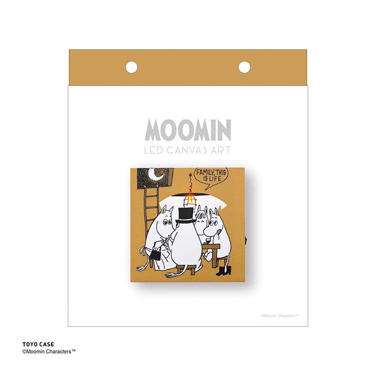 MOOMIN LEDキャンバスアート ムーミンシリーズ 東洋ケース 壁掛け LED