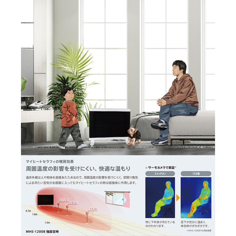 インターセントラル マイヒートセラフィ 遠赤外線ヒーター MHSー1200B