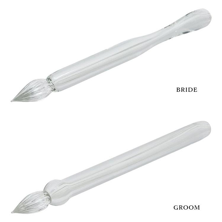 ハリオサイエンス 毎日使いたいガラスペン BRIDE GROOM GP-B GP-G