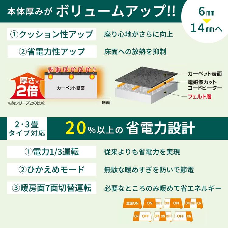 ゼンケン ホットカーペット 3畳タイプ 本体のみ ZCB-30S｜ゼンケン