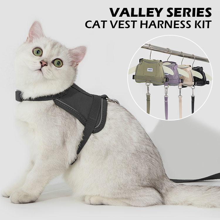 選べる特典付/動画あり HiDREAM CAT HARNESS POCKET Valley Series 猫