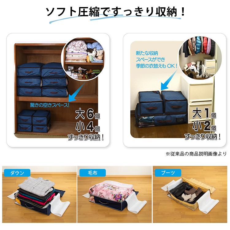 【ぴゆ *✬ 】TEIJIN 乾っとデオケース【大/小✖️2】ベージュ 乾っとデオケース 収納ケース 小 2個セット 収納パック テイジン