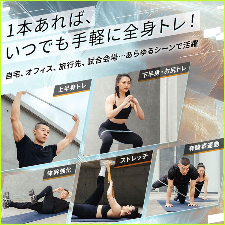 男性向け3点セット VRTXフィットネスバンド｜トレーニングチューブ