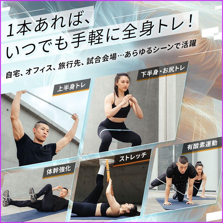 シニア向け3点セット VRTXフィットネスバンド3｜フィットネスバンド エクササイズバンド トレーニングバンド ループバンド ストレッチバンド リハビリの画像