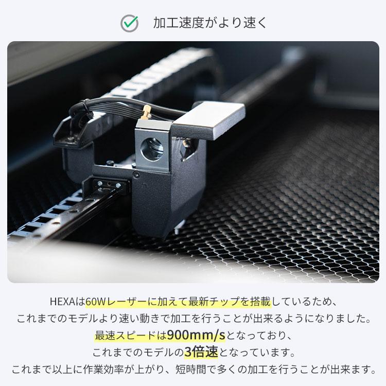 FLUX HEXA レーザー加工機　60W 大型高速CO2レーザーカッター HEXA 60W CO2レーザー加工機｜FLUX カット 彫刻 レーザーカッター