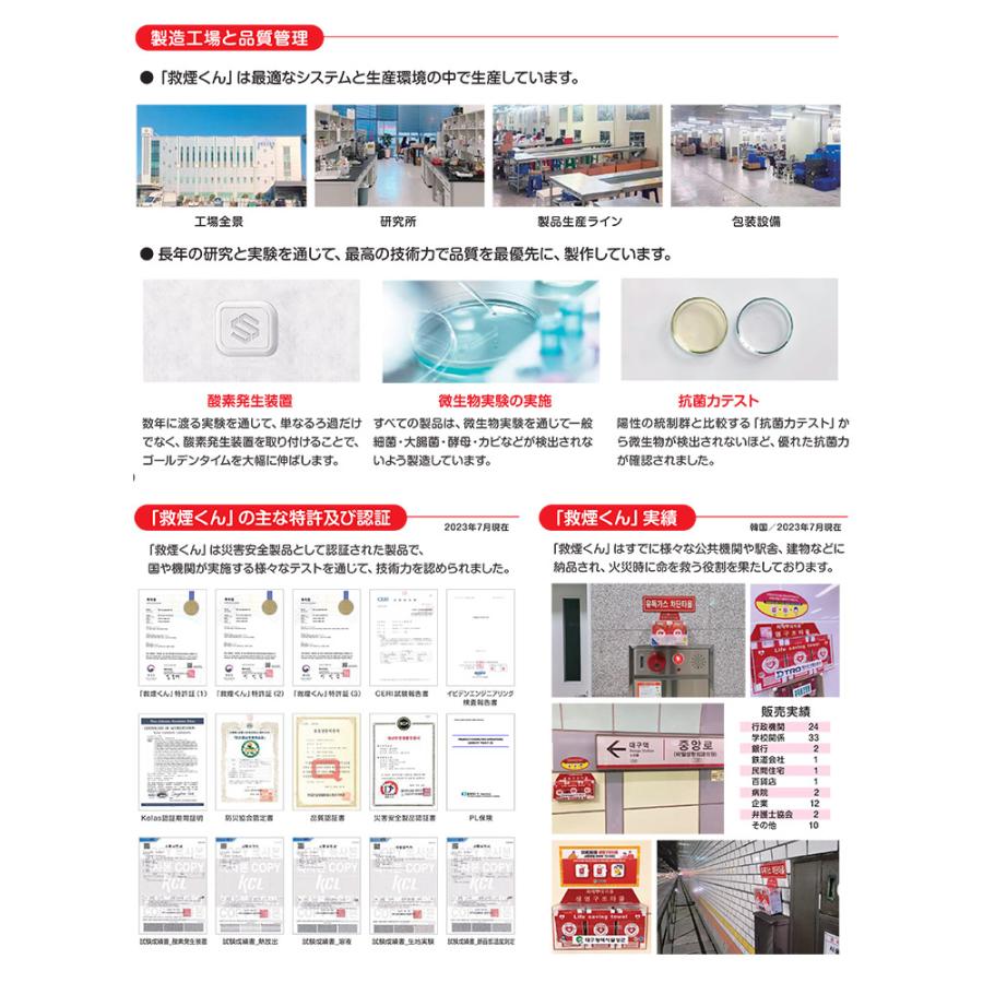 2個セット 火災避難用救命タオル 救煙くん 防災グッズ 避難用具 災害
