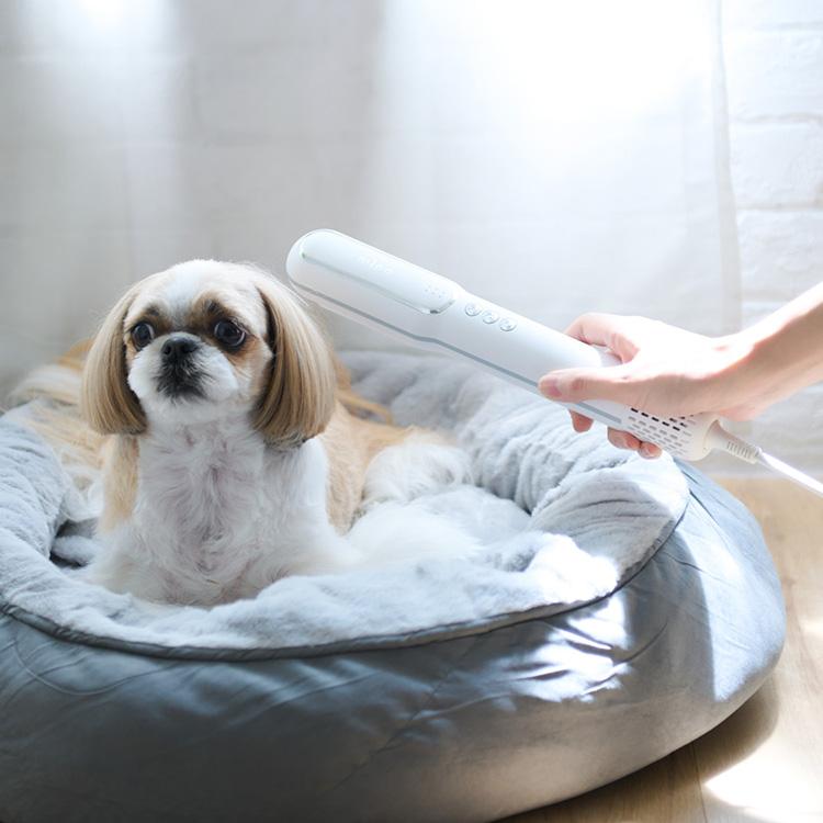 mino ペットドライヤー 犬用 猫用 ヘア ドライヤー ブラシ一体型 温度