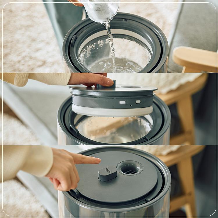 QUADS（クワッズ） 数量限定予約 ガラススチーム加湿器 GLASS グラス