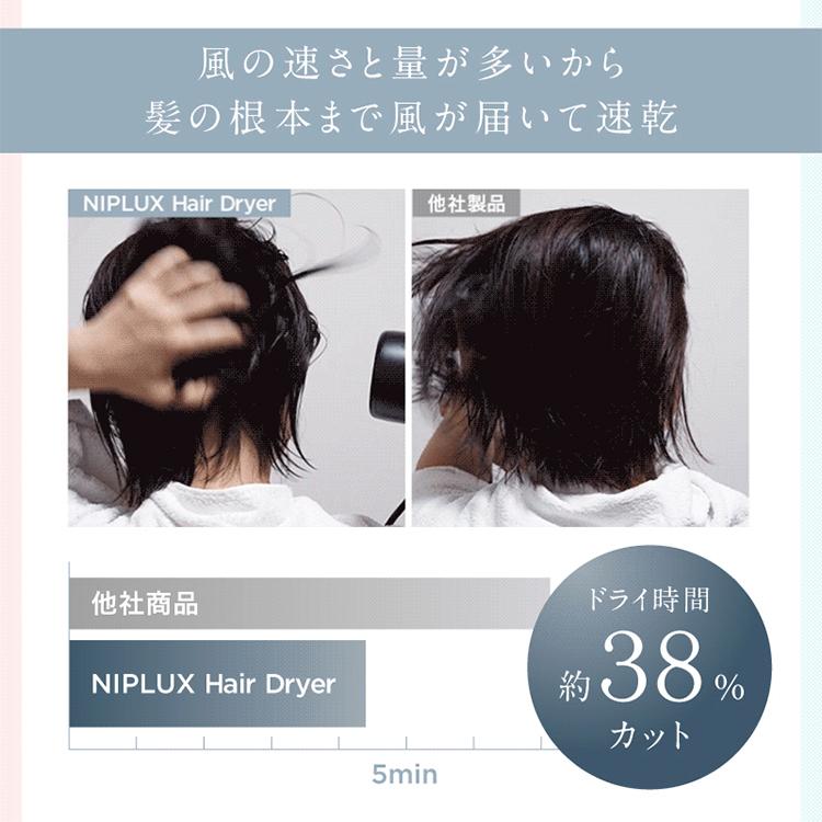 NIPLUX 選べる特典付/NIPLUX ヘアドライヤー Hair Dryer NP-HD25BK