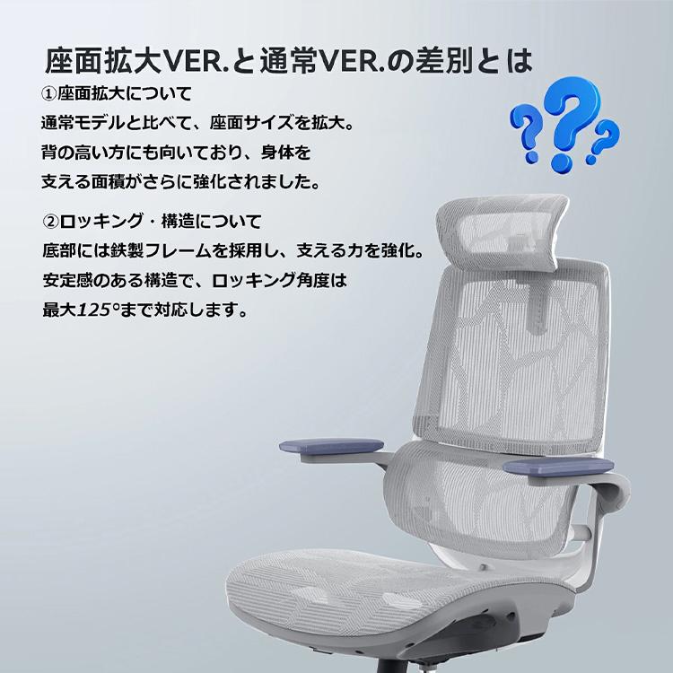 SIHOO M59AS 座面拡大ver オフィスチェア｜メッシュ 座面拡大 ワイド座