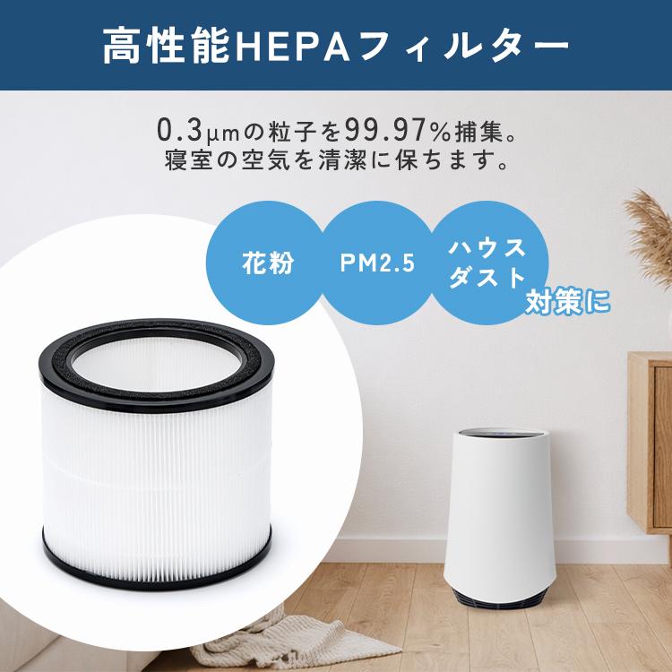 選べる特典付/空気清浄機 UV-C 除菌空気清浄機 寝呼吸 L 22畳用｜寝室