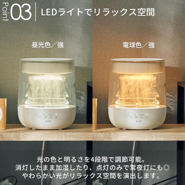 QUADS（クワッズ） 予約/ QUADS ガラススチーム加湿器 GLASS QS629