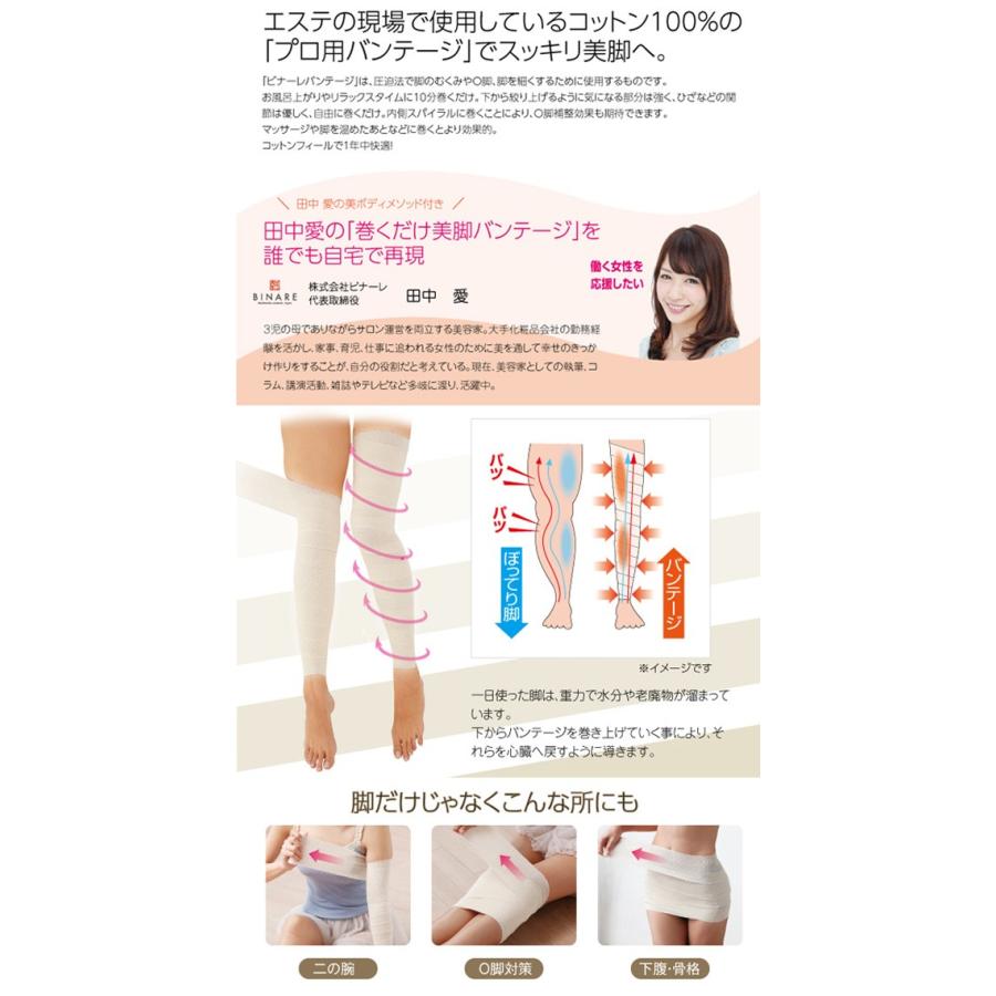 ビナーレバンテージ巻くだけ ビナーレバンテージ エステ 田中愛 むくみ Binare