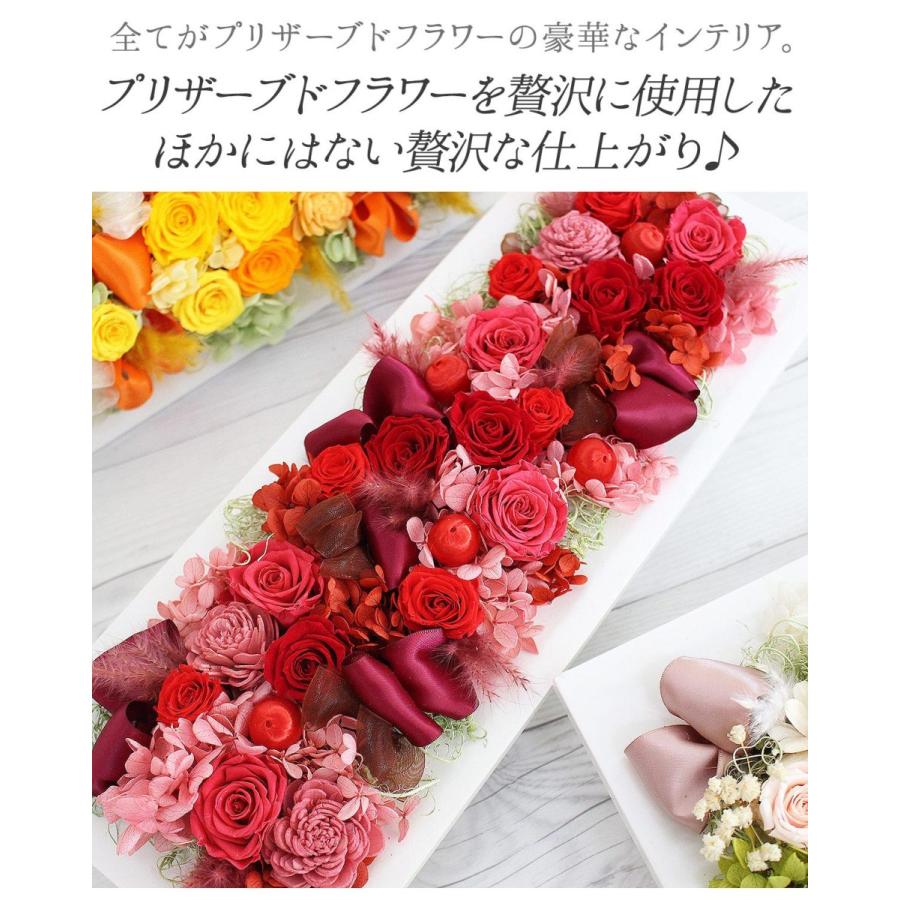 プリザーブドフラワー ウォールフラワー L クリアケース付 母の日 遅れ