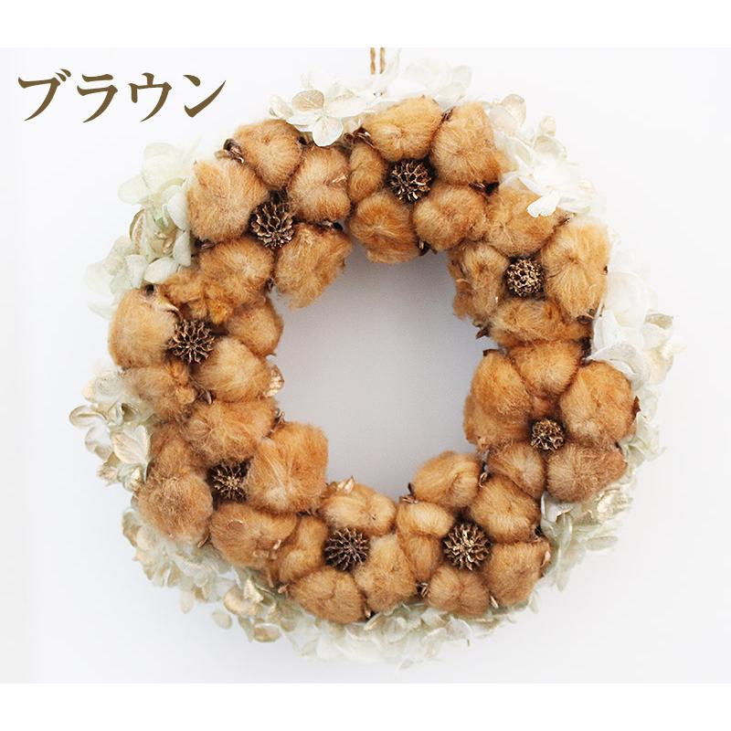 あすつく15時迄 コットンリース ナチュラル北欧風 本物コットンとプリザーブドフラワーのリース 花 ギフト 綿 23 Wreath01 写真と花の専門店 フランネリカ 通販 Yahoo ショッピング