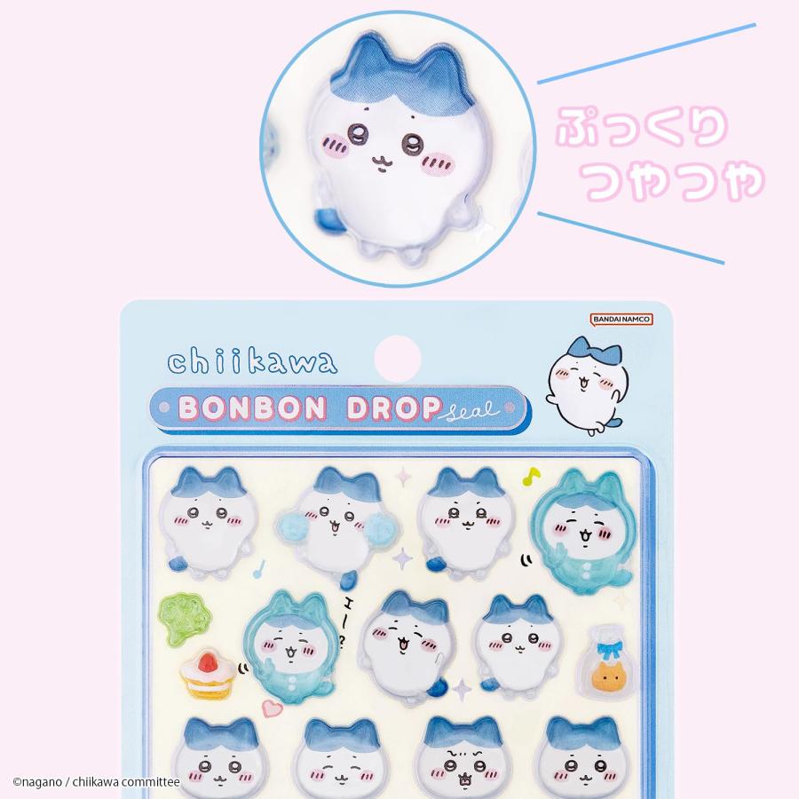 ドロップシール 3枚セット ちいかわ きぐるみ シナモン サンスター文具 ボンボンドロップシール ちいかわ ハチワレ S8542902