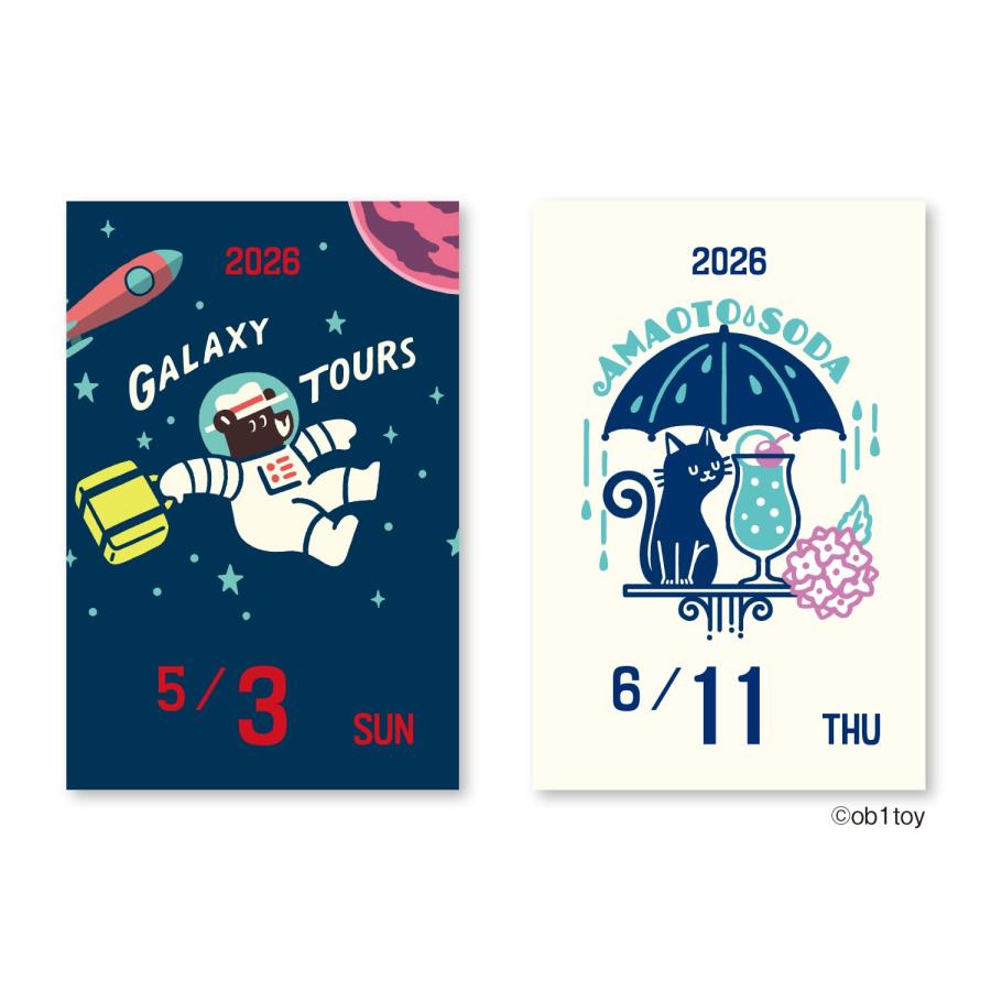 新日本カレンダー ミニミニ日めくり カレンダー 2026年 オビワン