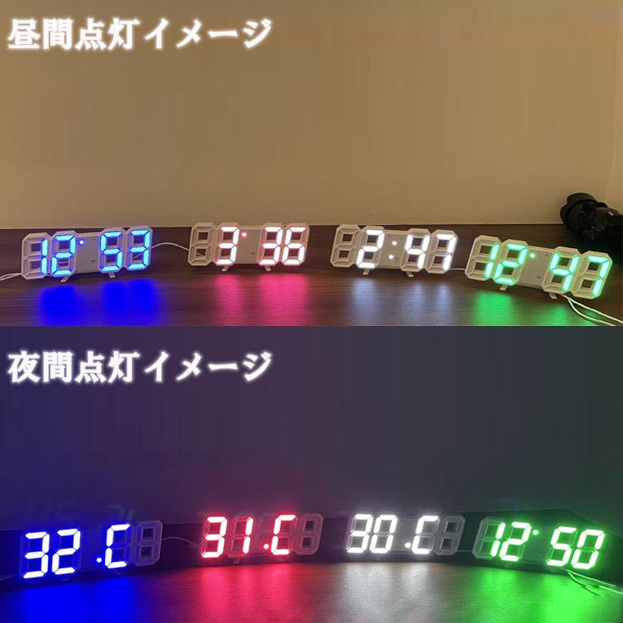 置き時計 デジタル時計 おしゃれ 時計 置時計 壁掛け時計 掛け時計 壁掛け デジタル LED 光る 白 北欧 アラーム 小型 USB 卓上 爆買 |  | 12