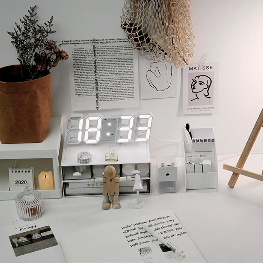 置き時計 デジタル時計 おしゃれ 時計 置時計 壁掛け時計 掛け時計 壁掛け デジタル LED 光る 白 北欧 アラーム 小型 USB 卓上 爆買 |  | 13
