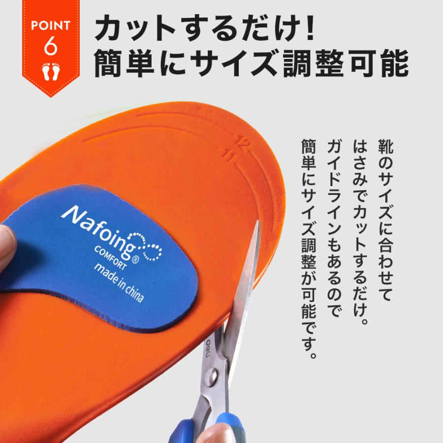 インソール 衝撃吸収 中敷き 偏平足 疲れない スポーツ 足底 筋膜炎 薄型 中敷き アーチサポート 土踏まず 立ち仕事 スニーカー ランニング靴 サイズ調整 |  | 07