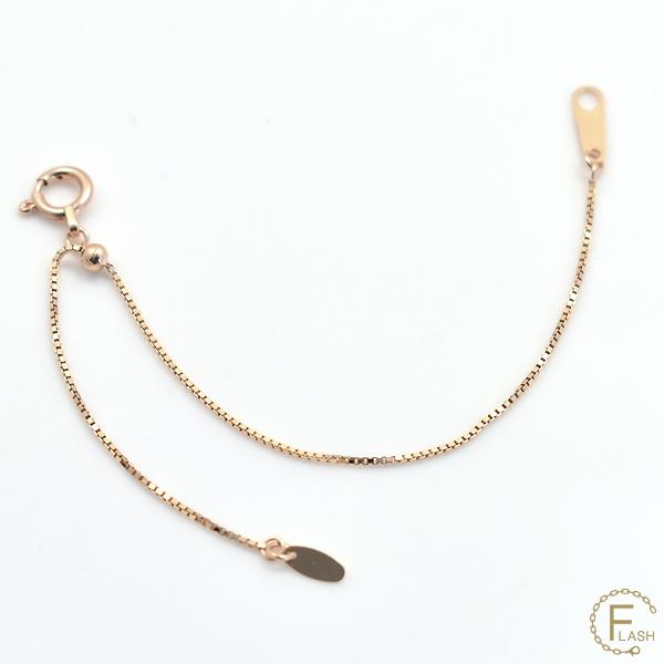 アジャスターチェーン スライド式 延長 チェーン 10cm K10 10K 10金 ゴールド ベネチアンチェーン ピンクゴールド |  | 03