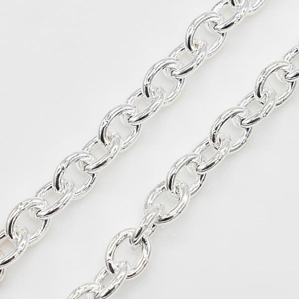 シルバーチェーン ネックレス チェーン 丸アズキチェーン 3.2mm 60cm