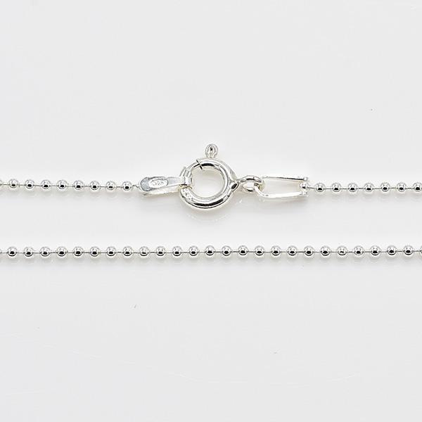 シルバーチェーン ネックレス チェーン ボールチェーン 1.2mm