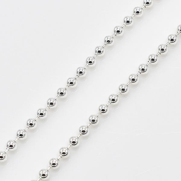シルバーチェーン ネックレス チェーン ボールチェーン 1.5mm 50cm