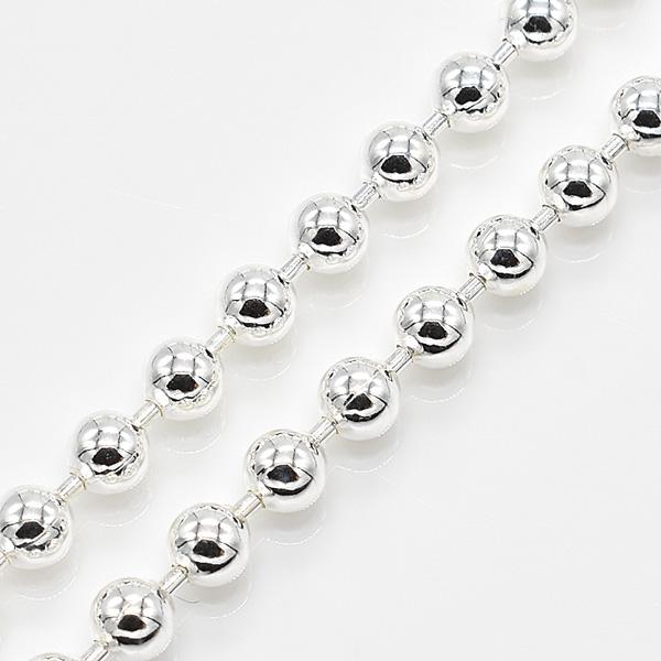 シルバーチェーン ネックレス チェーン ボールチェーン 3.0mm 60cm シルバー925｜flash-order-chain｜02