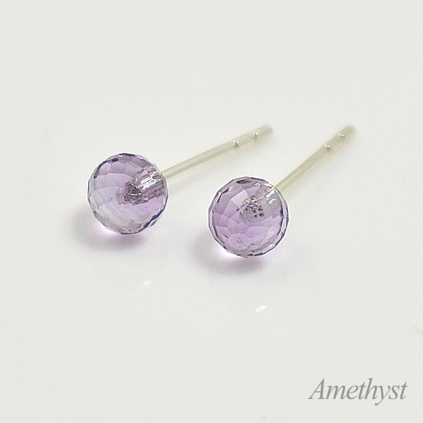 天然石 ピアス ミラーボールカット キャンディーストーンピアス(4mm) 9石から選べる パワーストーン スタッドピアス |  | 14