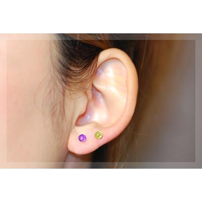 天然石 ピアス ミラーボールカット キャンディーストーンピアス(4mm) 9石から選べる パワーストーン スタッドピアス |  | 16