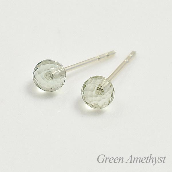 天然石 ピアス ミラーボールカット キャンディーストーンピアス(4mm) 9石から選べる パワーストーン スタッドピアス |  | 06