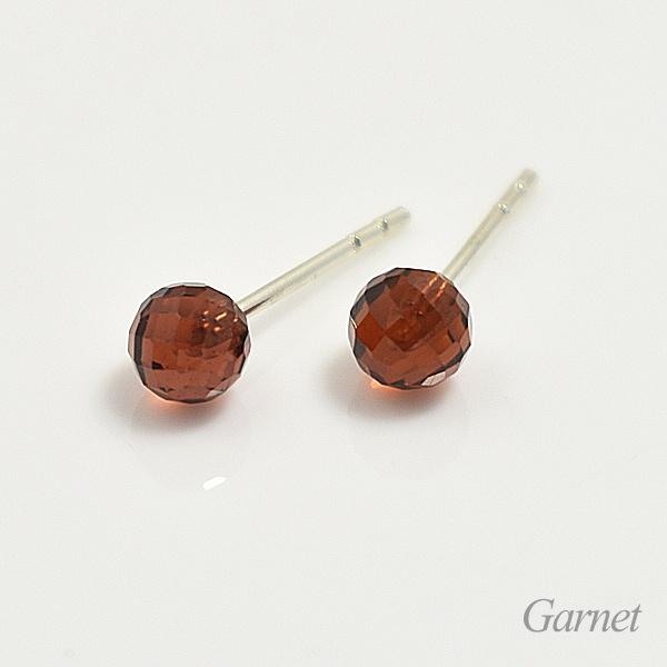 天然石 ピアス ミラーボールカット キャンディーストーンピアス(4mm) 9石から選べる パワーストーン スタッドピアス |  | 07