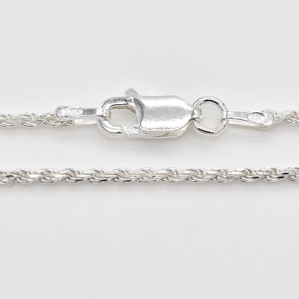 シルバーチェーン シルバー925 ネックレス チェーン カットロープ