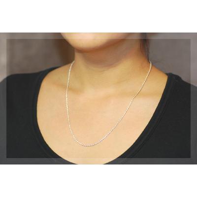 silver501 シルバー 925 カット チェーン ネックレス 50cm シルバー925 フォックステールチェーン ネックレス 幅3mm 50cm